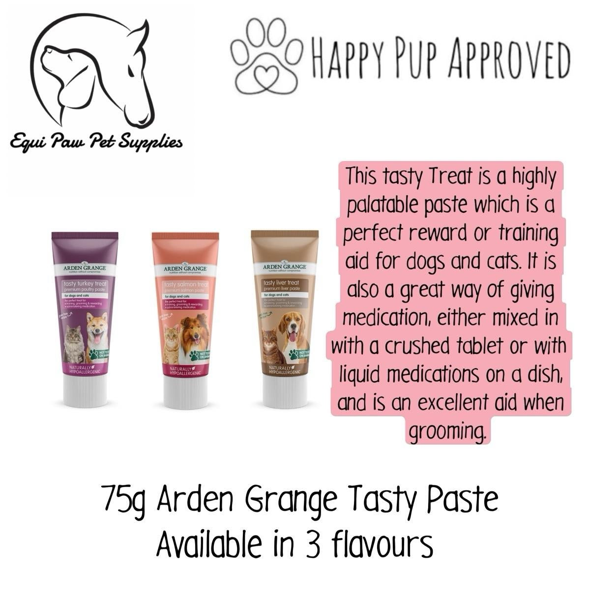 75g Arden Grange Tasty Paste - Grain free dog enrichment / training treat