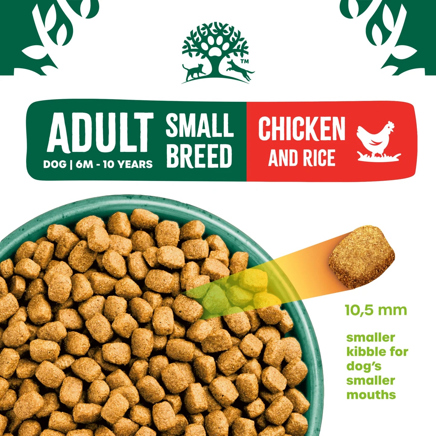7.5KG James Wellbeloved Small Breed Adult Chicken and Rice Dog Food - Damaged Packaging