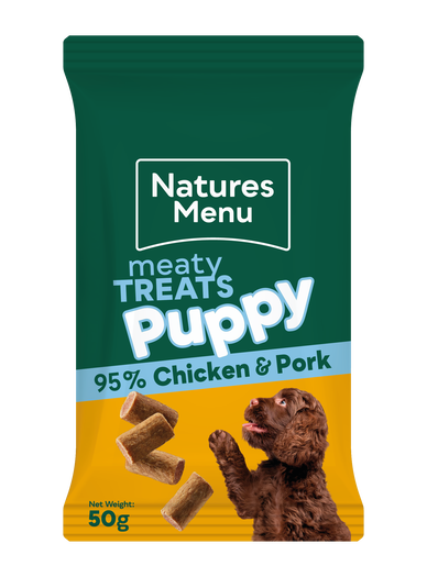 Natures Menu Chicken & Pork Puppy Treats 50g
