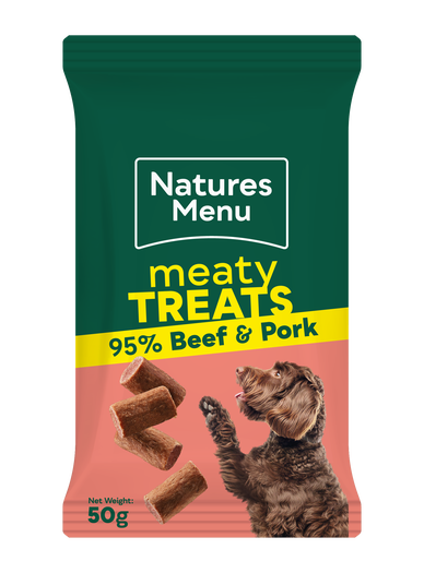 Natures Menu Meaty Beef Treats 50g