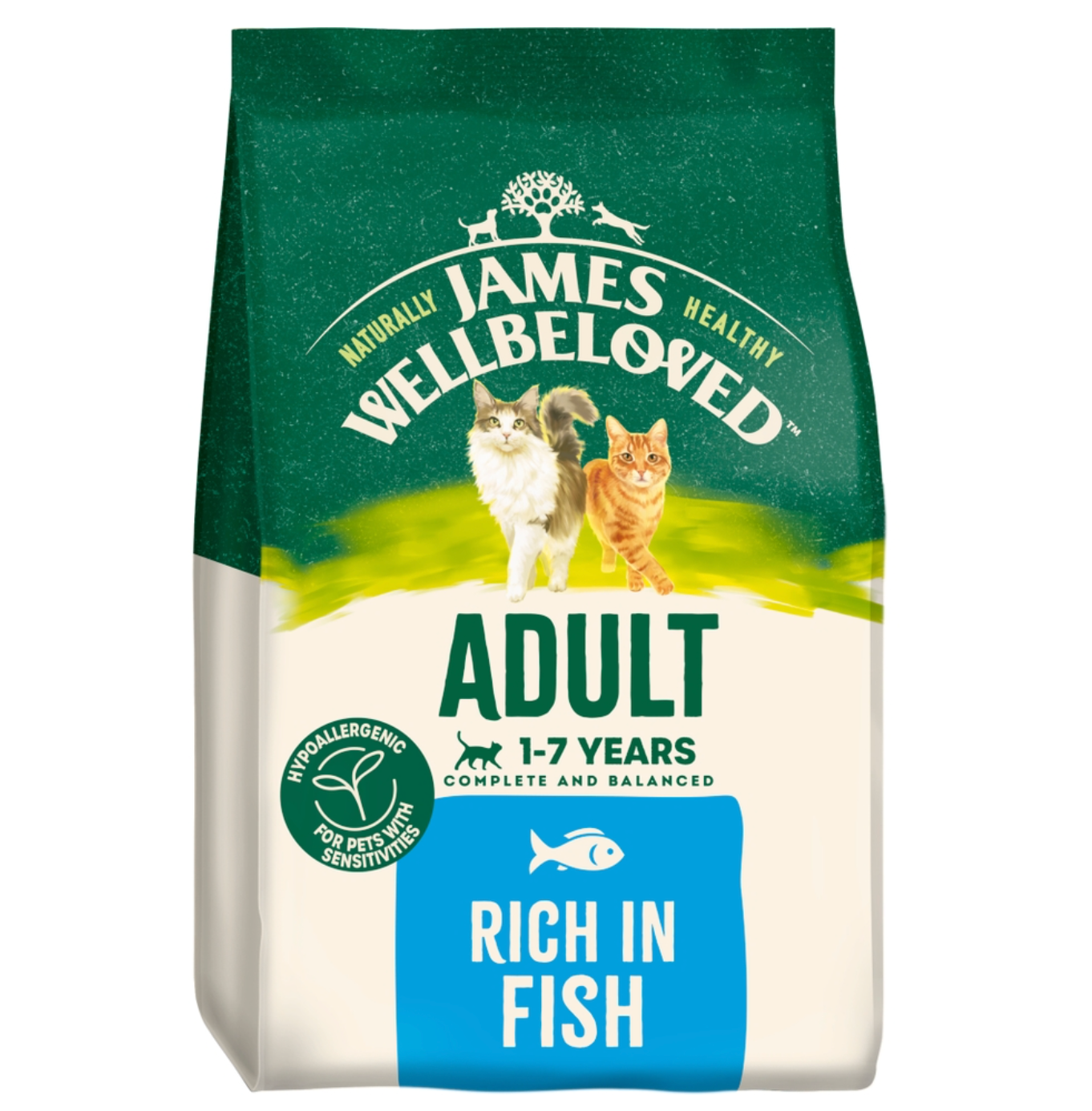 10KG James Wellbeloved Adult Cat Fish - Discounted Stock