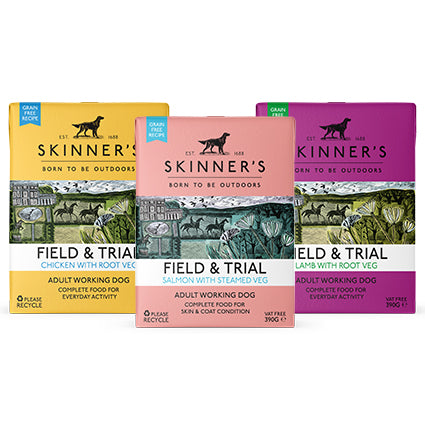 Skinners Field & Trial Adult Wet Food Variety Pack 12x390g - Discounted Stock