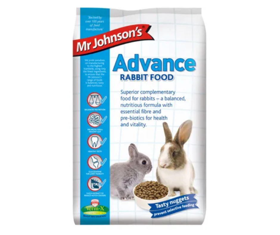 10kg Mr Johnson Advance Rabbit Food - Damaged Pack