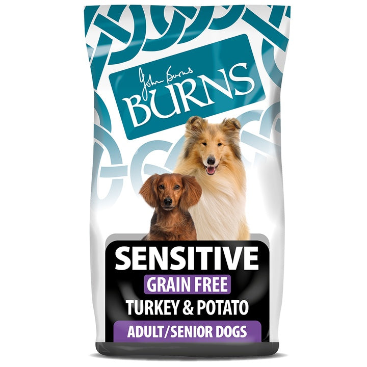 6KG Burns Sensitive Grain Free Turkey Dog Food - Discounted Stock