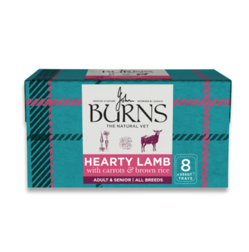 Burns Hearty Lamb with Organic Brown Rice & Carrot Adult Dog Food 8 x 395g - Discounted Stock
