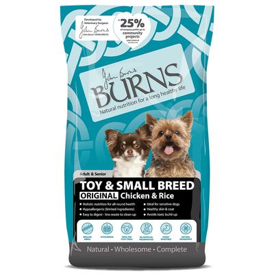 6KG Burns Toy & Small Breed Original Chicken & Rice - Discounted Stock