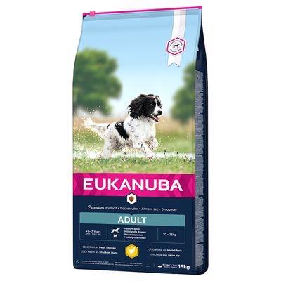 12KG Eukanuba Medium Breed Adult Dog Food - Discounted Stock
