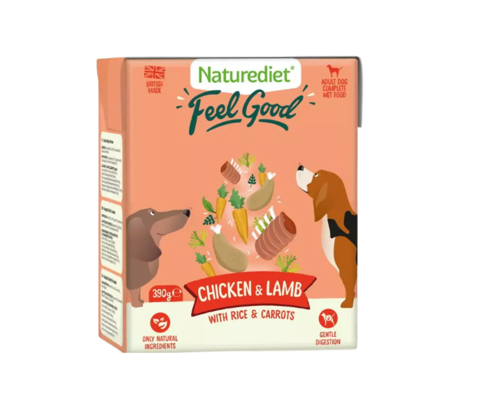 390g Naturediet Feel Good Chicken & Lamb Dog Food
