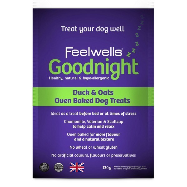 Fellwells Goodnight Duck & Oat Dog Treats 130g - Discounted Stock (BB FEB 26)