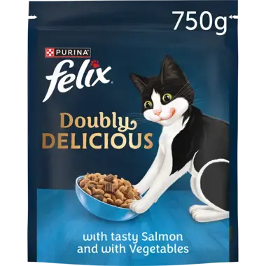 Felix Doubly Delicious Salmon & Veg 750g - BB APRIL 26