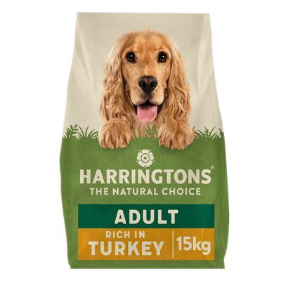 15KG Harringtons Adult Turkey Dog Food - Discounted Stock