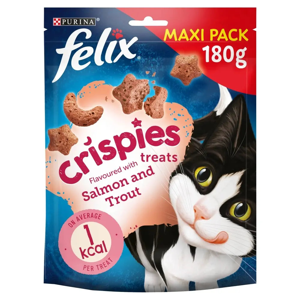 FELIX Crispies Salmon and Trout Cat Treats 180g