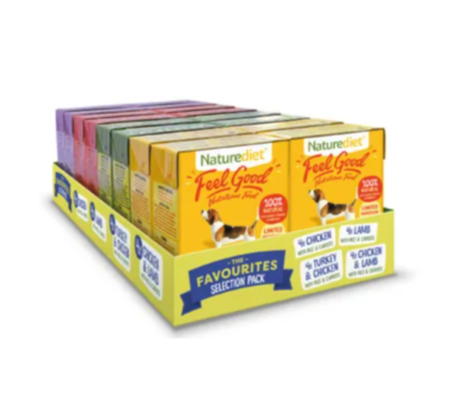 16 x 390g Naturediet Feel Good Adult - Selection Pack - Discounted Stock