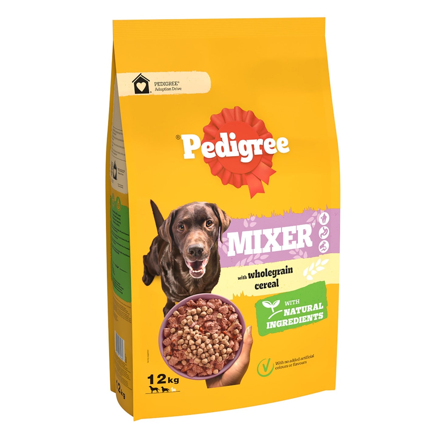 12KG Pedigree Mixer with Wholegrain Cereal Dog Food - Discounted Stock