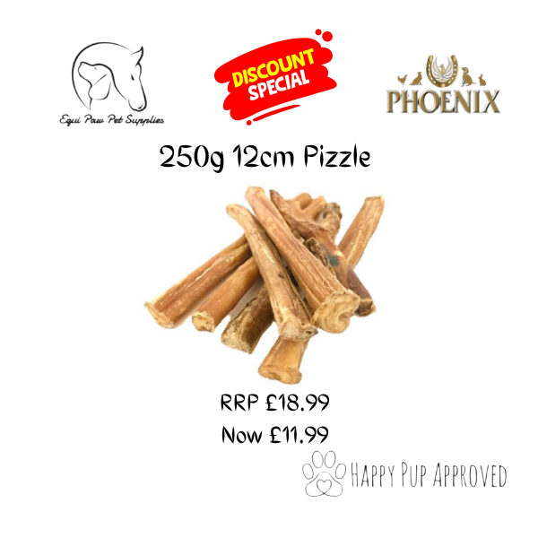 12cm Pizzle - 250g Pack - Natural dog Treat - Special Offer - CLEARANCE