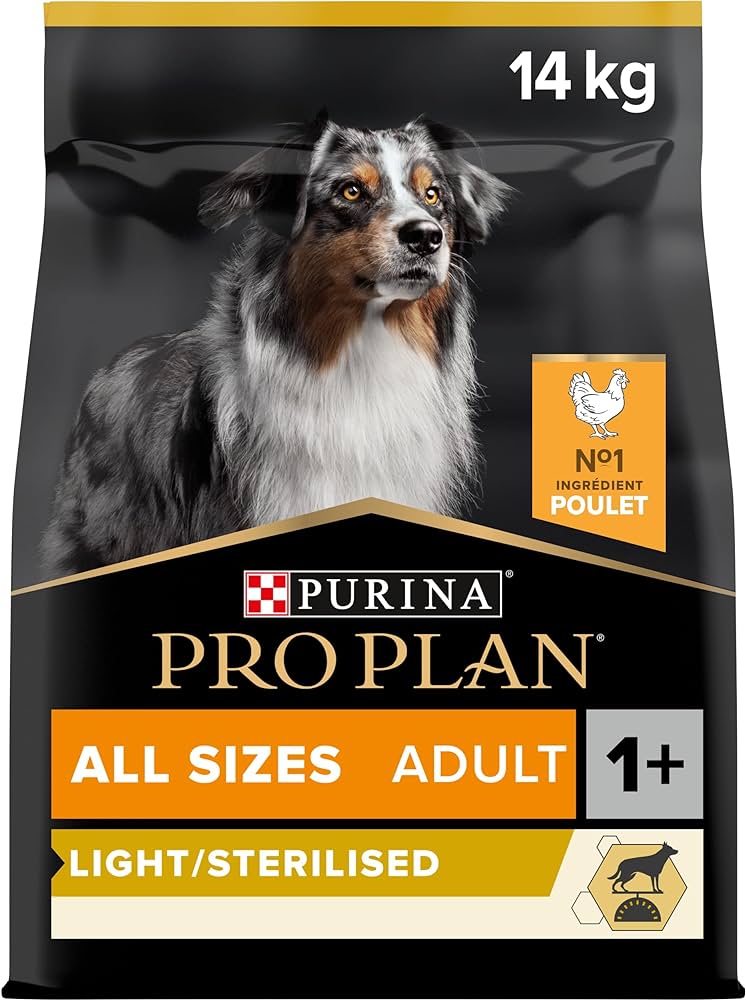 14KG Pro Plan Light Sterilised Dry Adult Dog Food Chicken - Discounted Stock