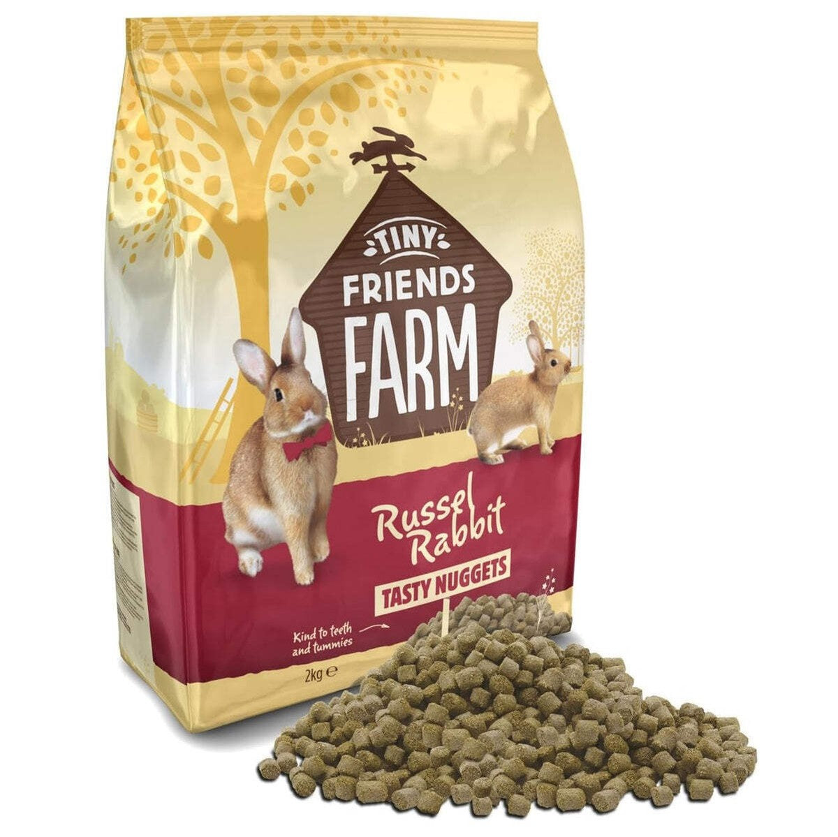 10KG Russel Rabbit Tasty Nuggets - Damaged Packaging