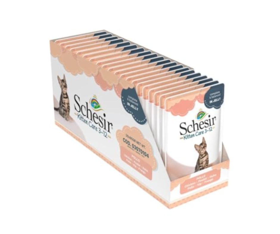 85g Schesir Cat Jelly Kitten Chicken Fillet, Wet Cat Food for Kittens