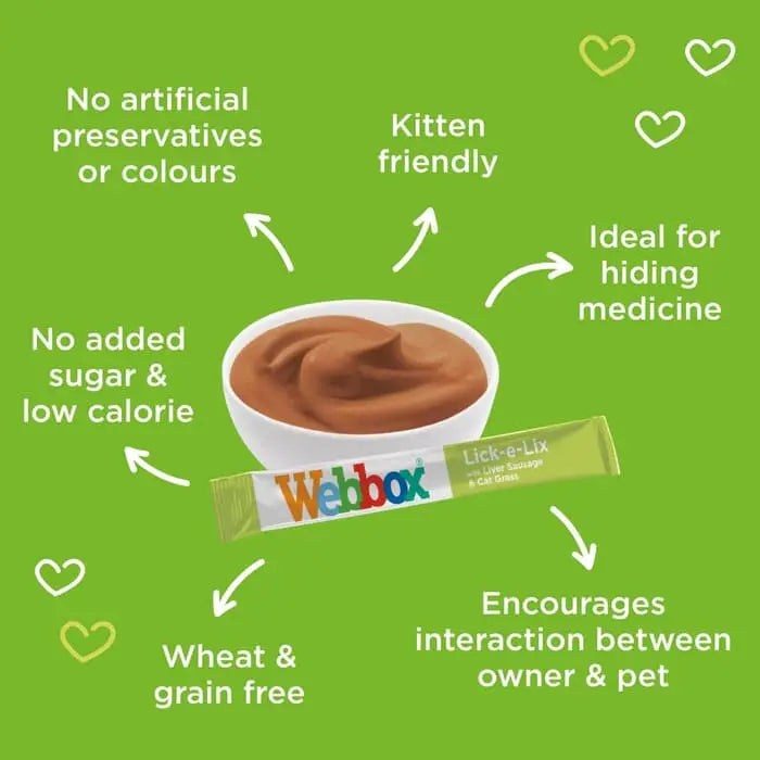 Webbox Lick-e-Lix with Catnip 5x15g Sachets - BB JUNE 26