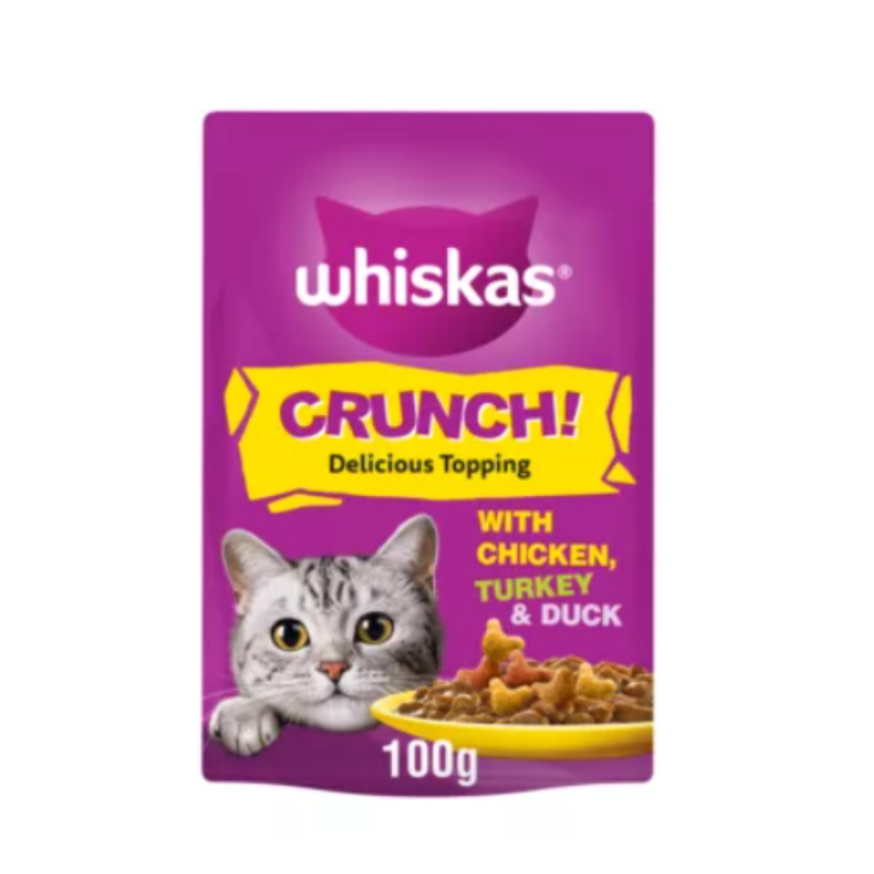 100g Whiskas Crunch Delicious Toppers