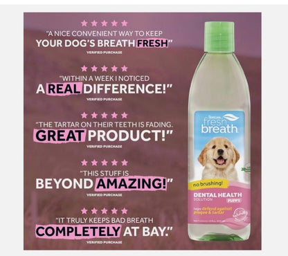 TropiClean Oral Care Dental Solution for Puppies 473ml