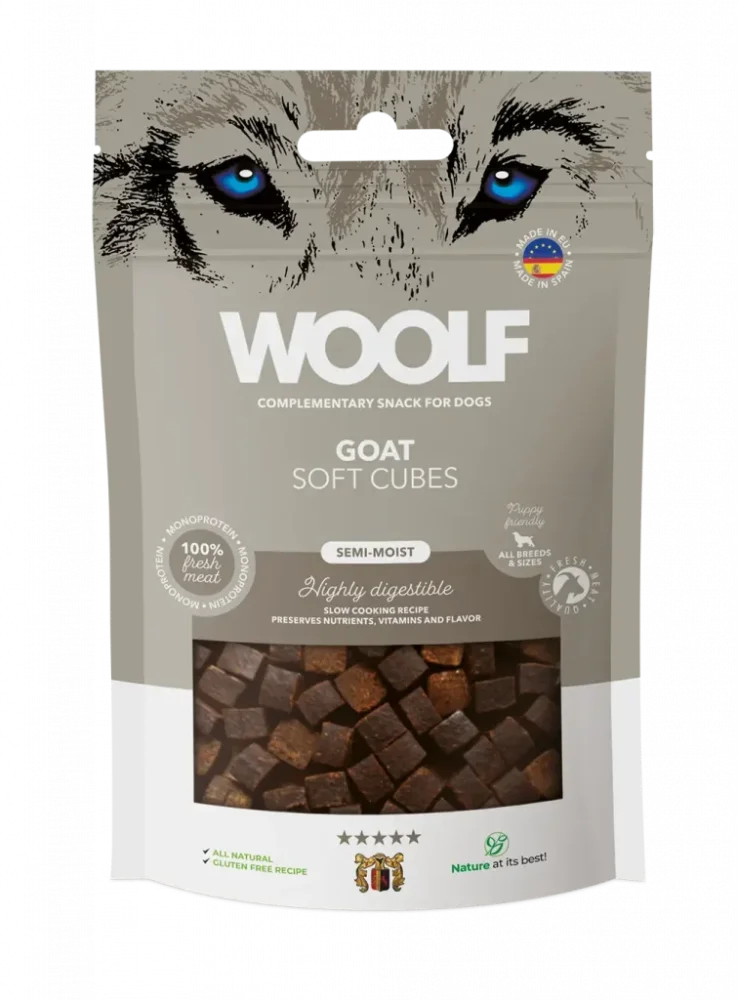 100g WOOLF Soft Cubes - Goat