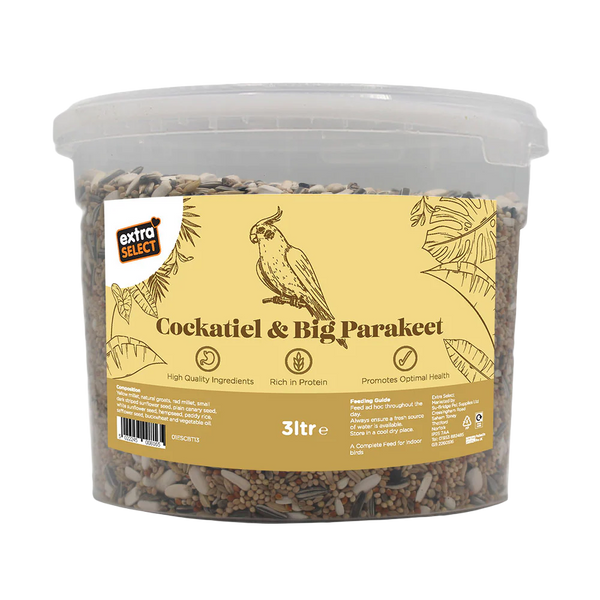 3L Extra Select Cockatiel & Big Parakeet Food