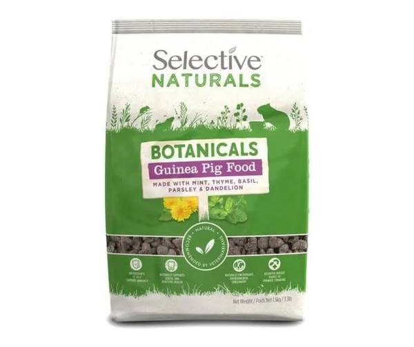 1.5KG Selective Naturals Botanicals Guinea Pig Food - BB MAY 26