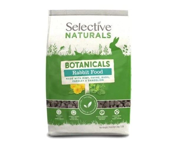 1.5KG Selective Naturals Botanicals Rabbit Food - BB MAY 26