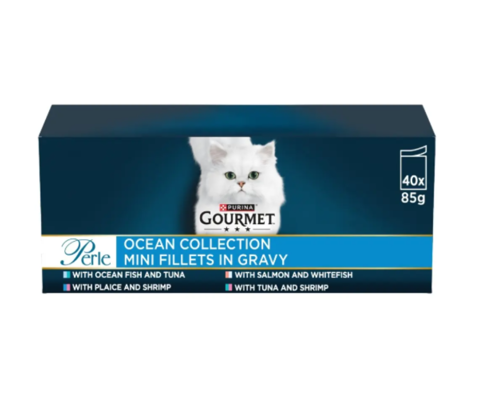 40 X 85G Purina Gourmet Ocean Collection in Gravy - Dated 05/2026