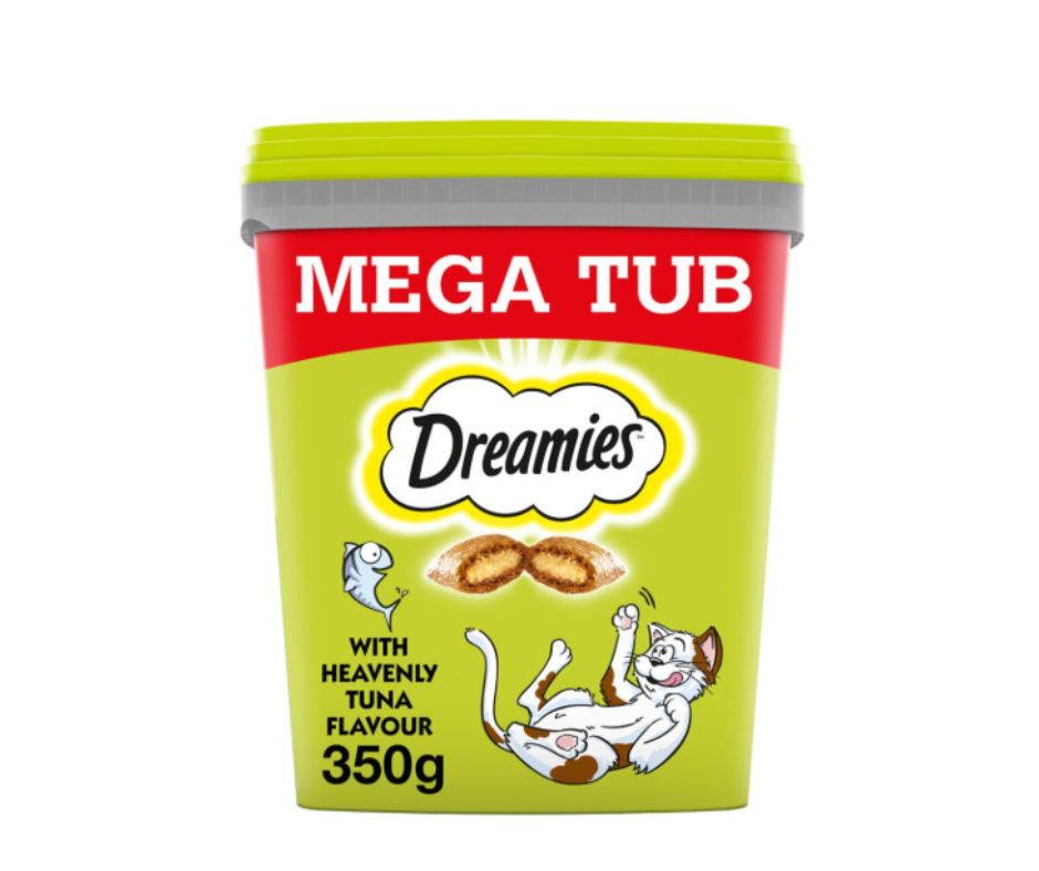 350g Dreamies Tuna Cat Treats - Dated 02/2026