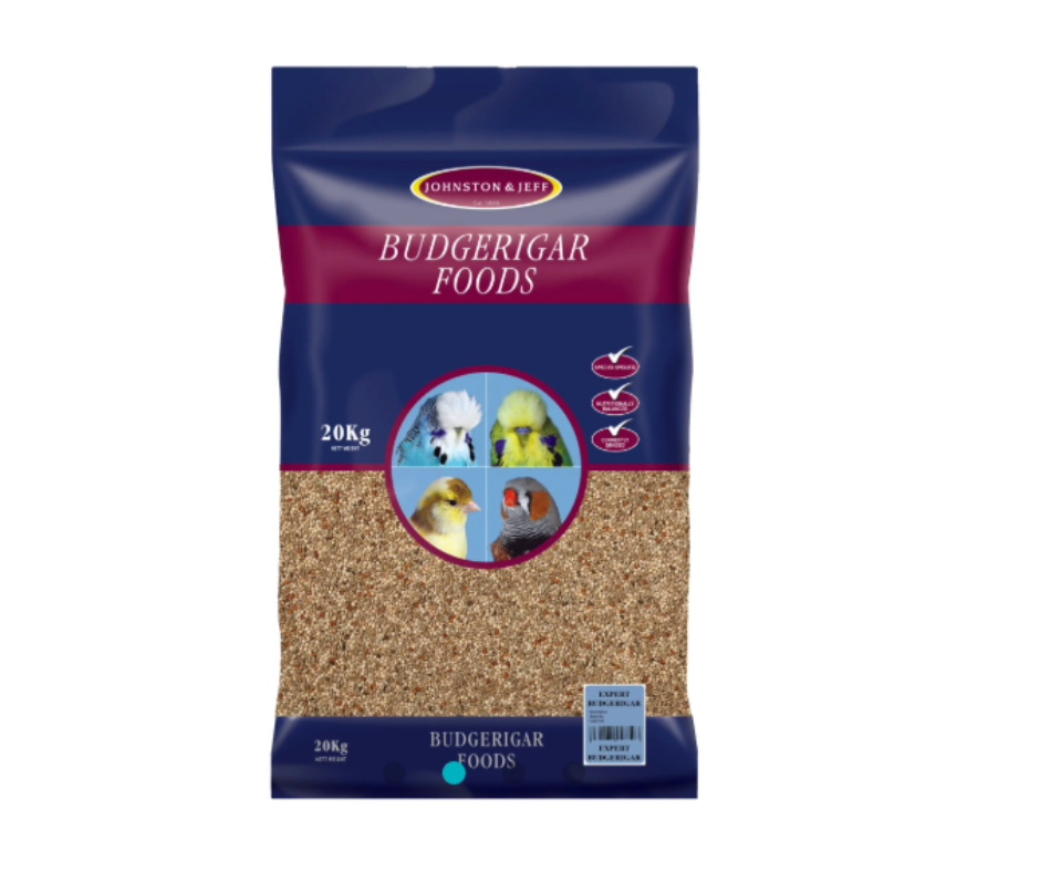 20KG Johnston & Jeff Utility Budgerigar Seed - Damaged Packaging