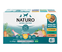Naturo Senior Rice Poultry Variety 6pk
