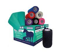 VetSet WrapTec Cohesive Bandage Black - 100 Mm