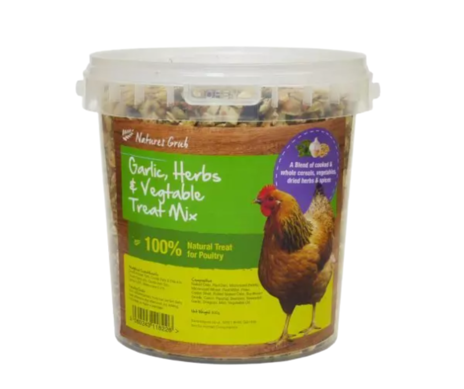 Natures Grub Garlic, Herbs & Vegetable Treat Mix - 600gm