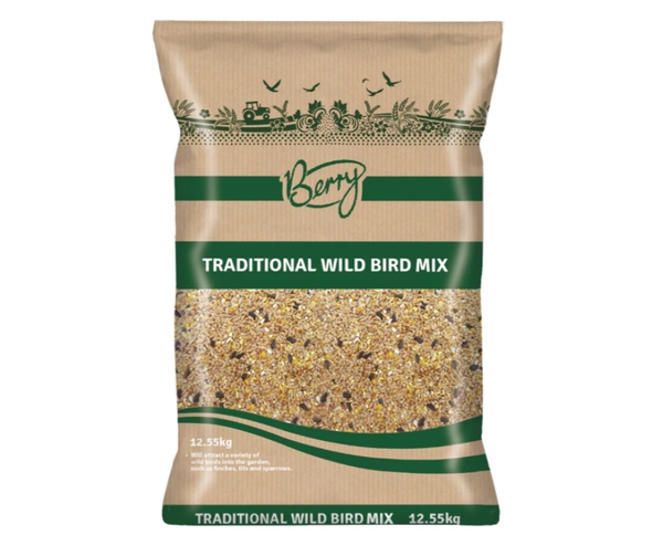 12.55KG Berry Traditional Wild Bird Seed - Damaged