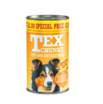 1.2kg Tex Chunks Lamb & Veg - Discounted Stock