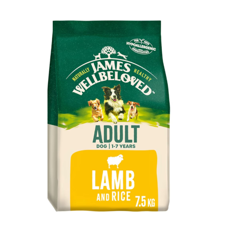 James Wellbeloved Lamb and Rice Adult Dog Food - BB March 26