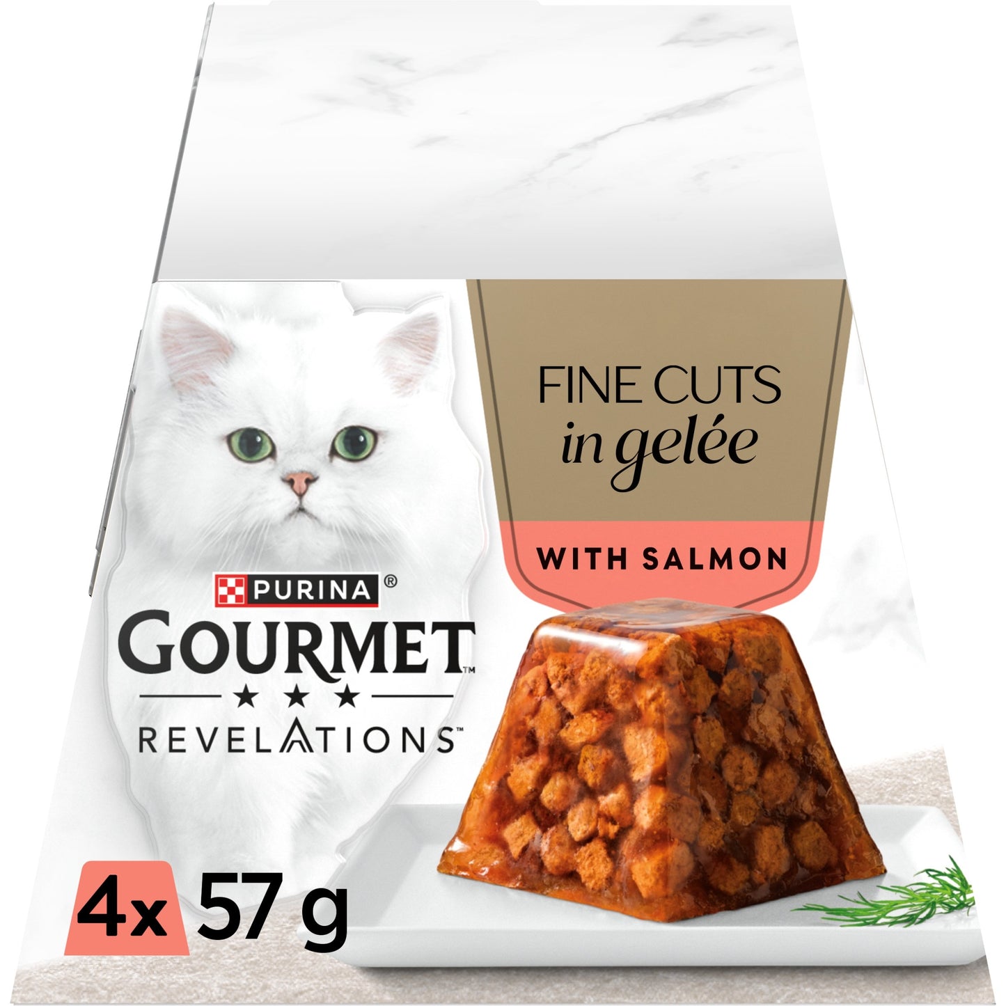 Purina Gourmet Revelations Fine Cuts in Jelly Salmon 4x57g