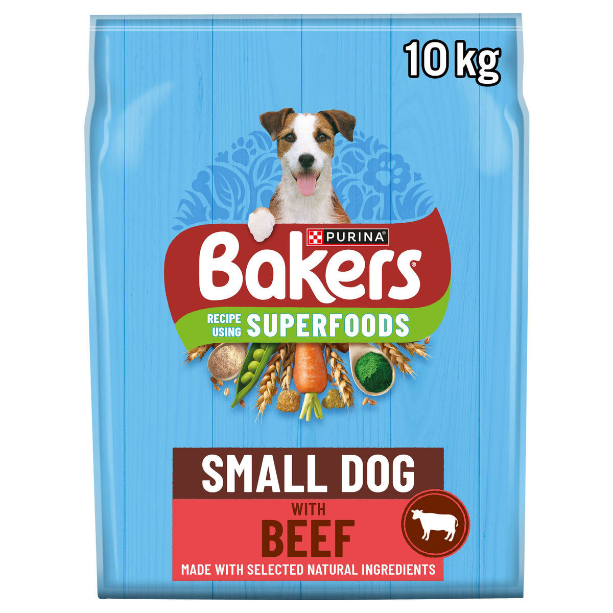 10KG Bakers Small Dog Beef & Veg Dog Food - Damaged Packaging