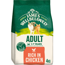 4KG James Wellbeloved Adult Chicken Cat Food - Damaged Packaging