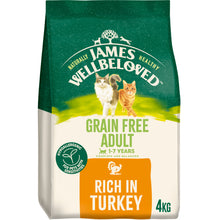 4KG James Wellbeloved Grain Free Turkey Cat Food - Damaged Packaging