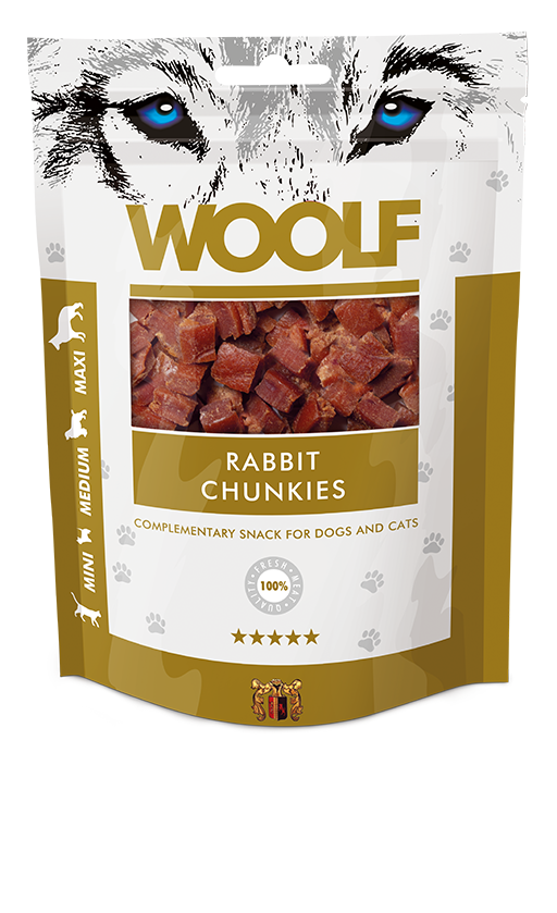100g WOOLF Chunkies - Rabbit