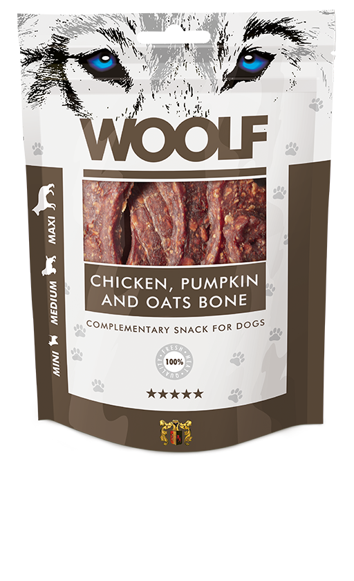 100g WOOLF Chicken, Pumpkin & Oat Bones