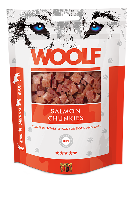 100g WOOLF Chunkies - Salmon
