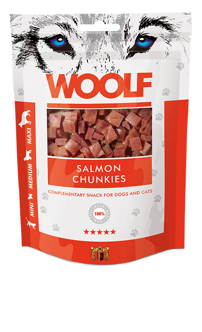 100g WOOLF Chunkies - Salmon