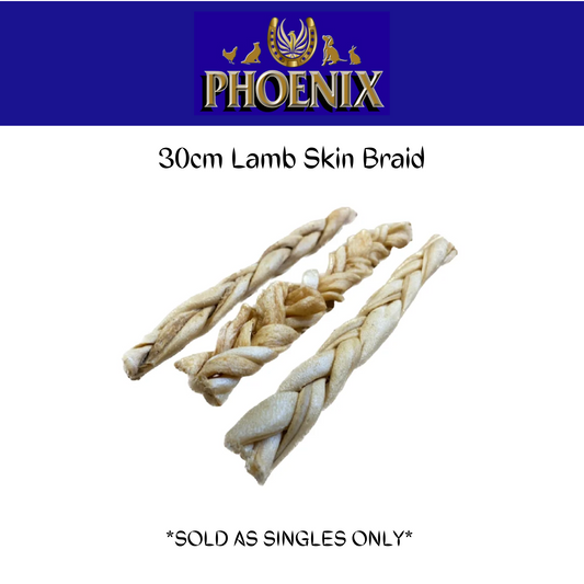 30cm Braided Lamb Skin