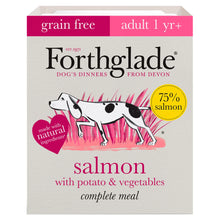 395g Forthglade Grain Free Adult Salmon with Potato & Vegetables Tray - Discounted Stock