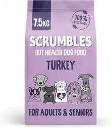 7.5KG Scrumbles Grain Free Turkey Dog Food - Discounted Stock