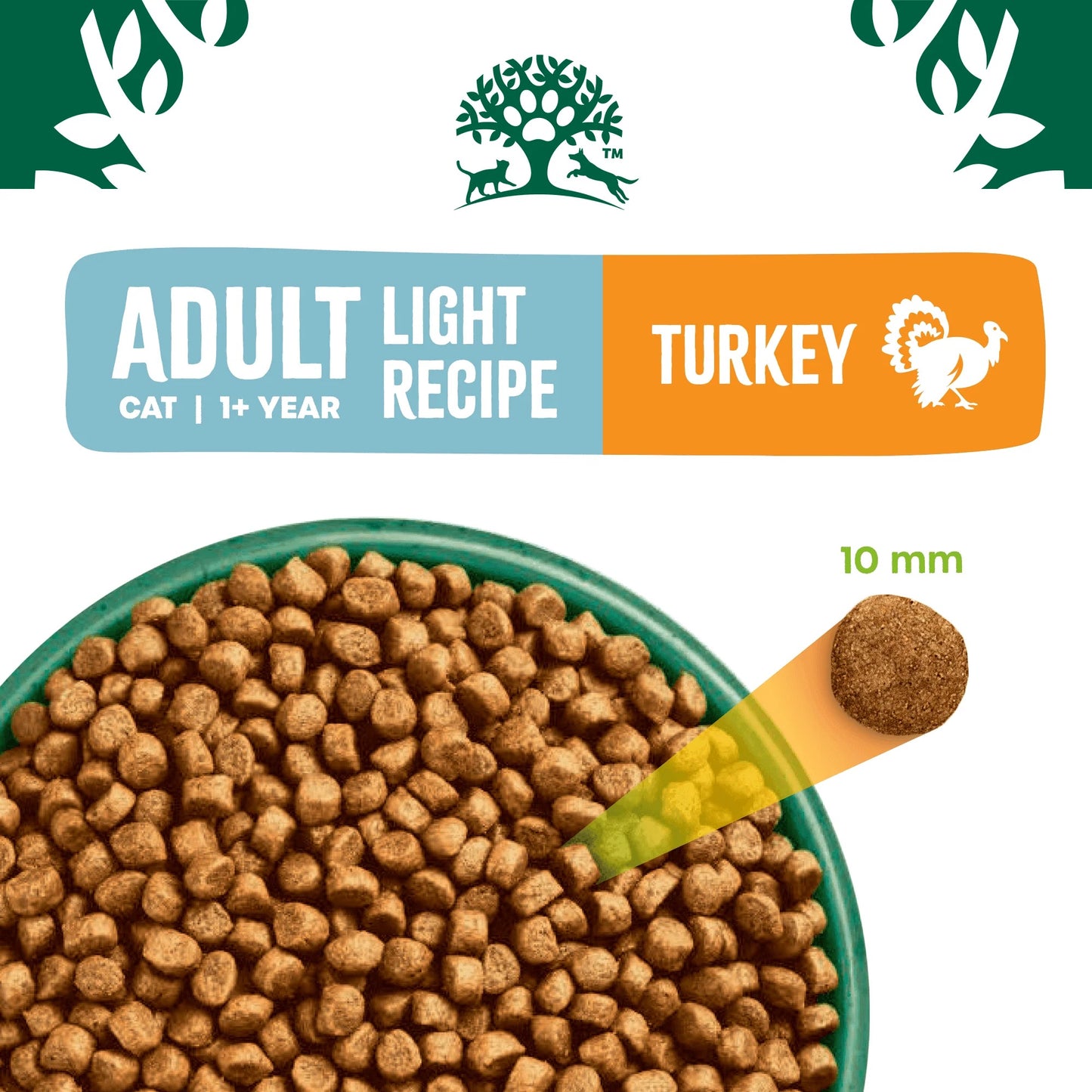 1.5KG James Wellbeloved Light Recipe Adult Turkey Cat Food - Discounted Stock